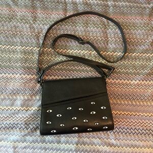 Min and Mon Anastasio medium crossbody bag black